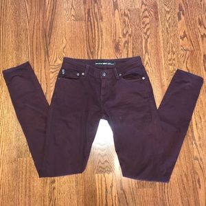Maroon Skinny Jeans